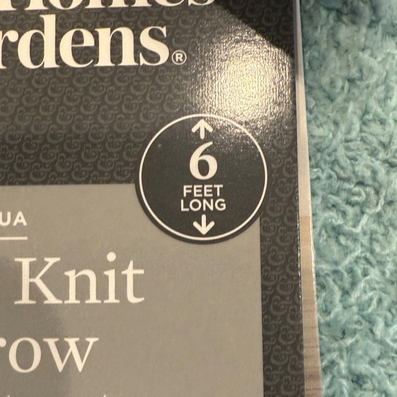 NWT Better Homes and Gardens Cozy Knit 6 ft Throw—Aqua - Picture 5 of 7